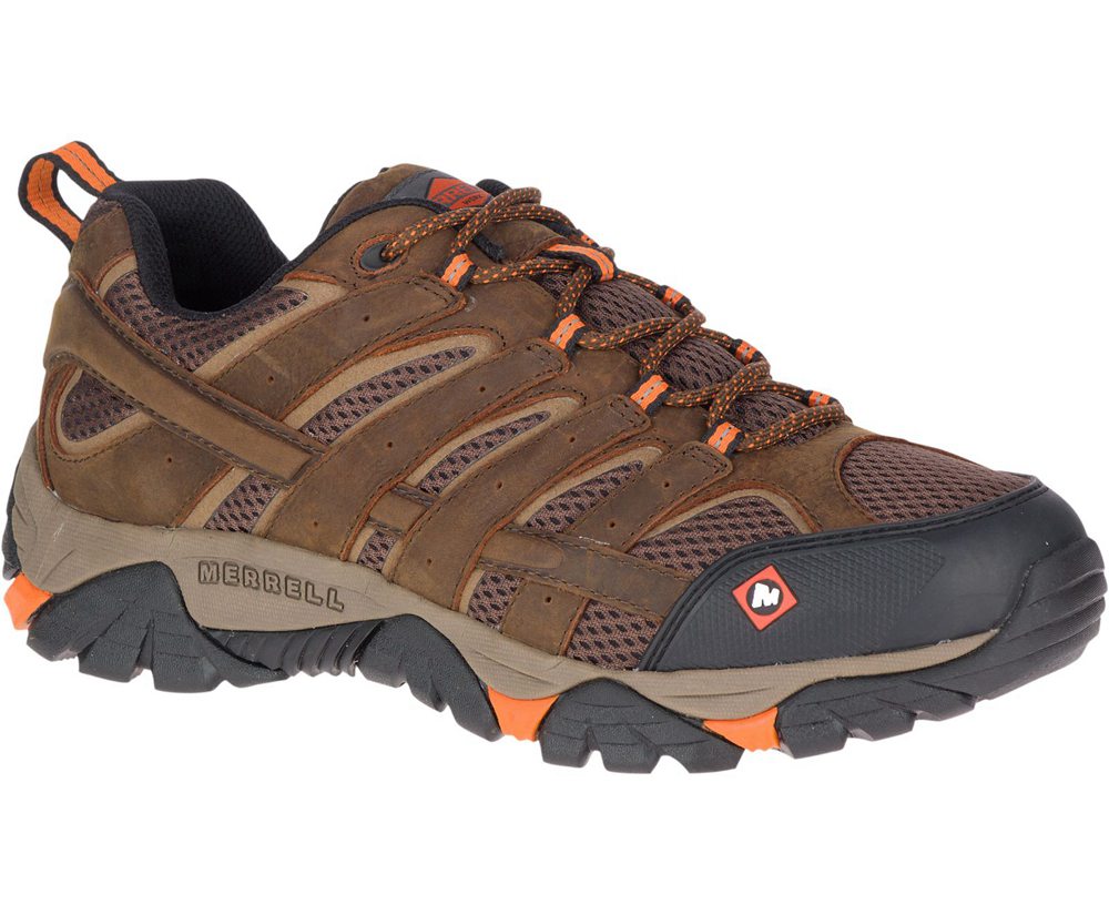 Buty Sportowe Merrell Męskie Brązowe - Moab Vertex Vent Sr - 532164-VES